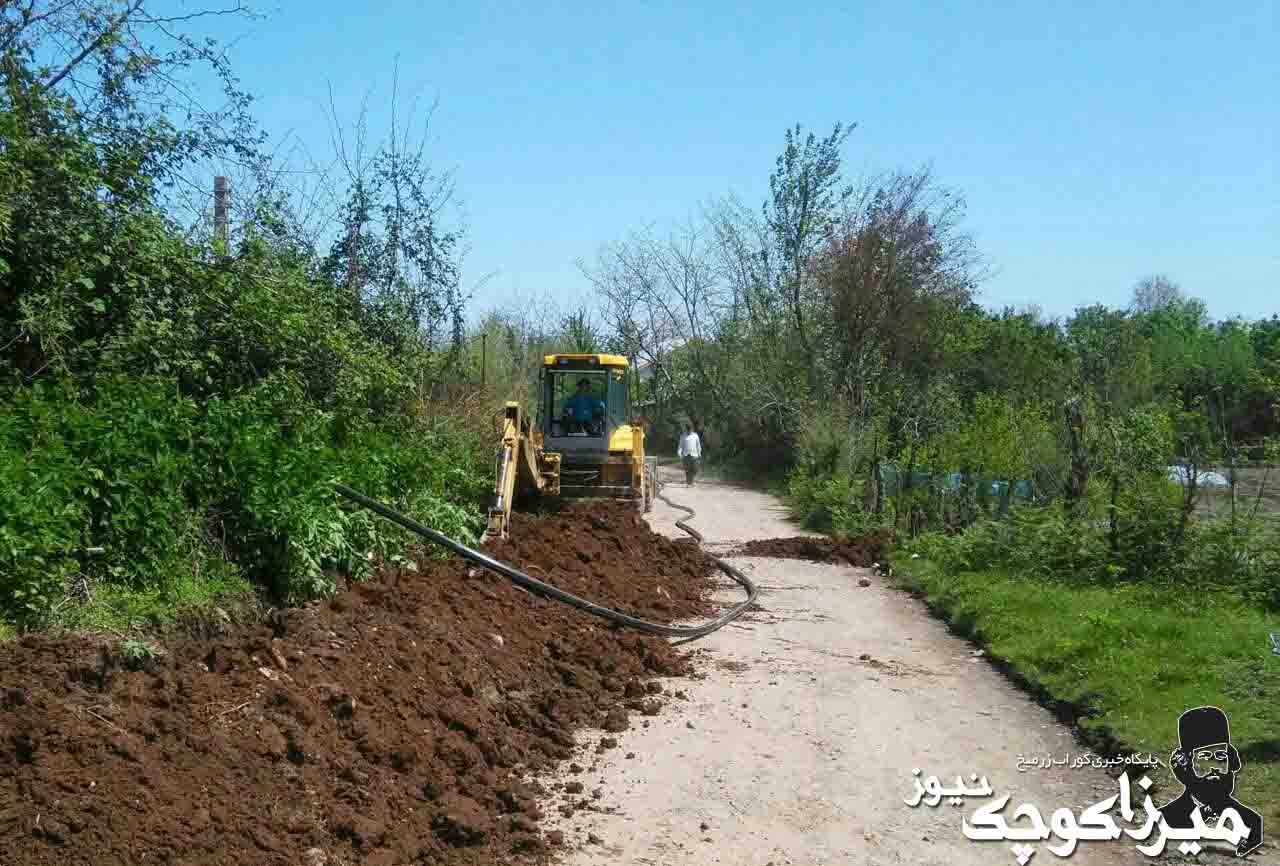 اجرای پروژه های گاز رسانی روستاهای بخش میرزاکوچک