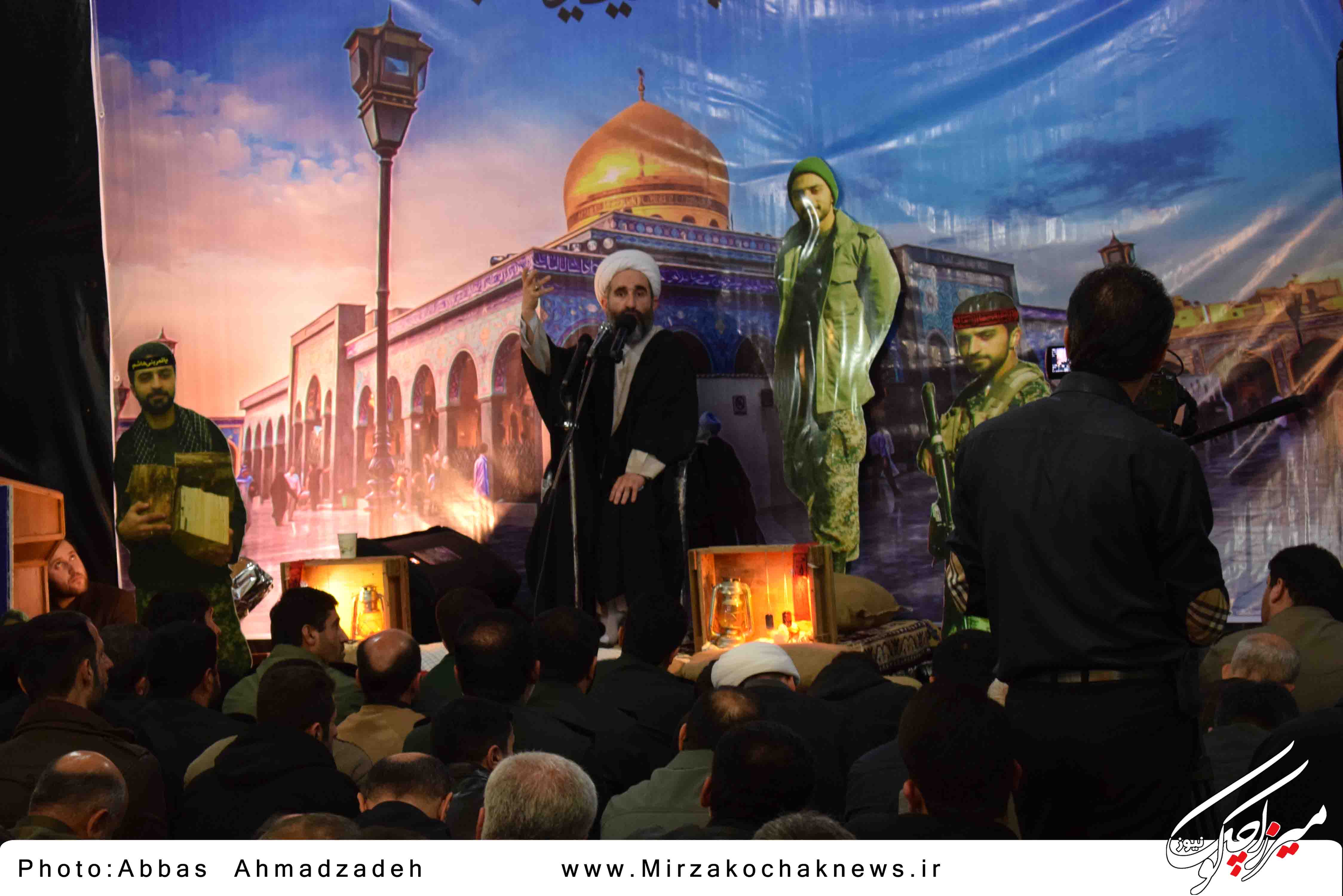 مراسم هفتم شهید مدافع حرم محمد اتابه در قاب تصویر