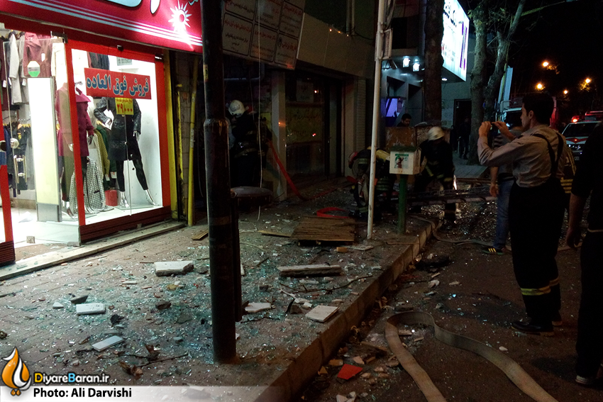 انفجار یک آپارتمان در خیابان مطهری رشت+عکس
