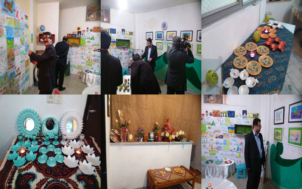 نمایشگاه هفت سین و نقاشی کودکان در صومعه سرا دایر شد