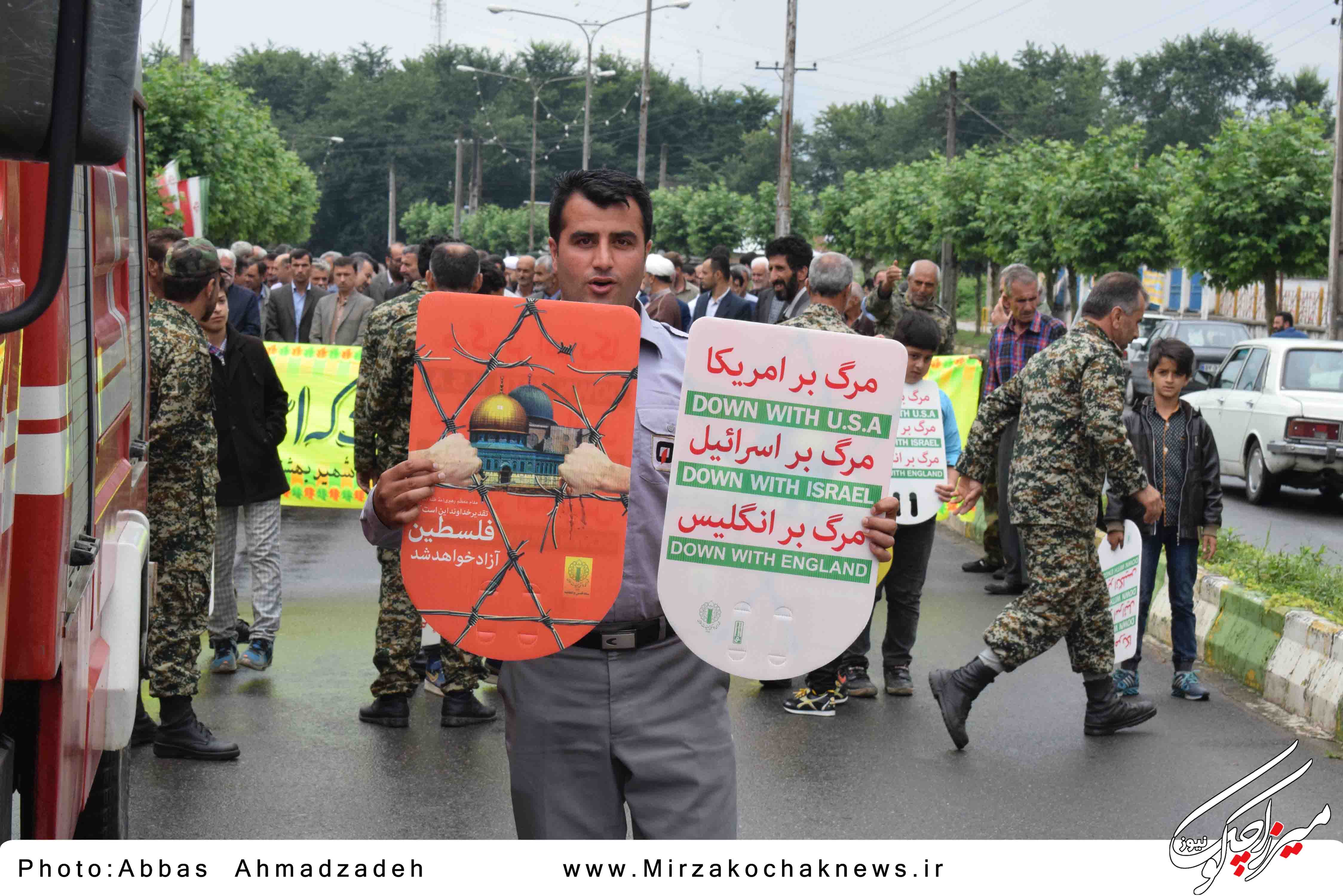 گزارش تصویری راهپیمایی روز قدس گوراب زرمیخ