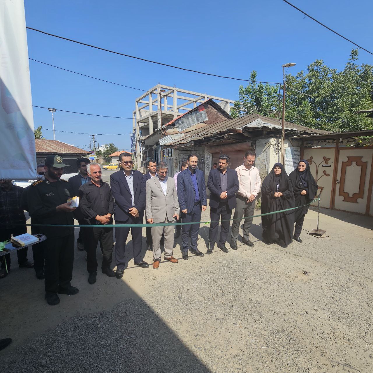 افتتاح دو پروژه عمرانی در گوراب زرمیخ به مناسبت هفته دولت